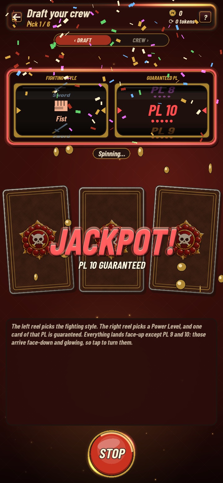 The draft: a jackpot spin, PL 10 guaranteed